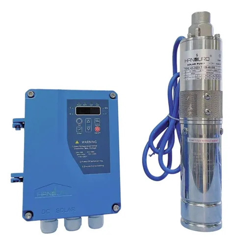 Bomba sumergible centrífuga Handuro HD-3SSC4.5 72 V DC pozo 3'' 750 W