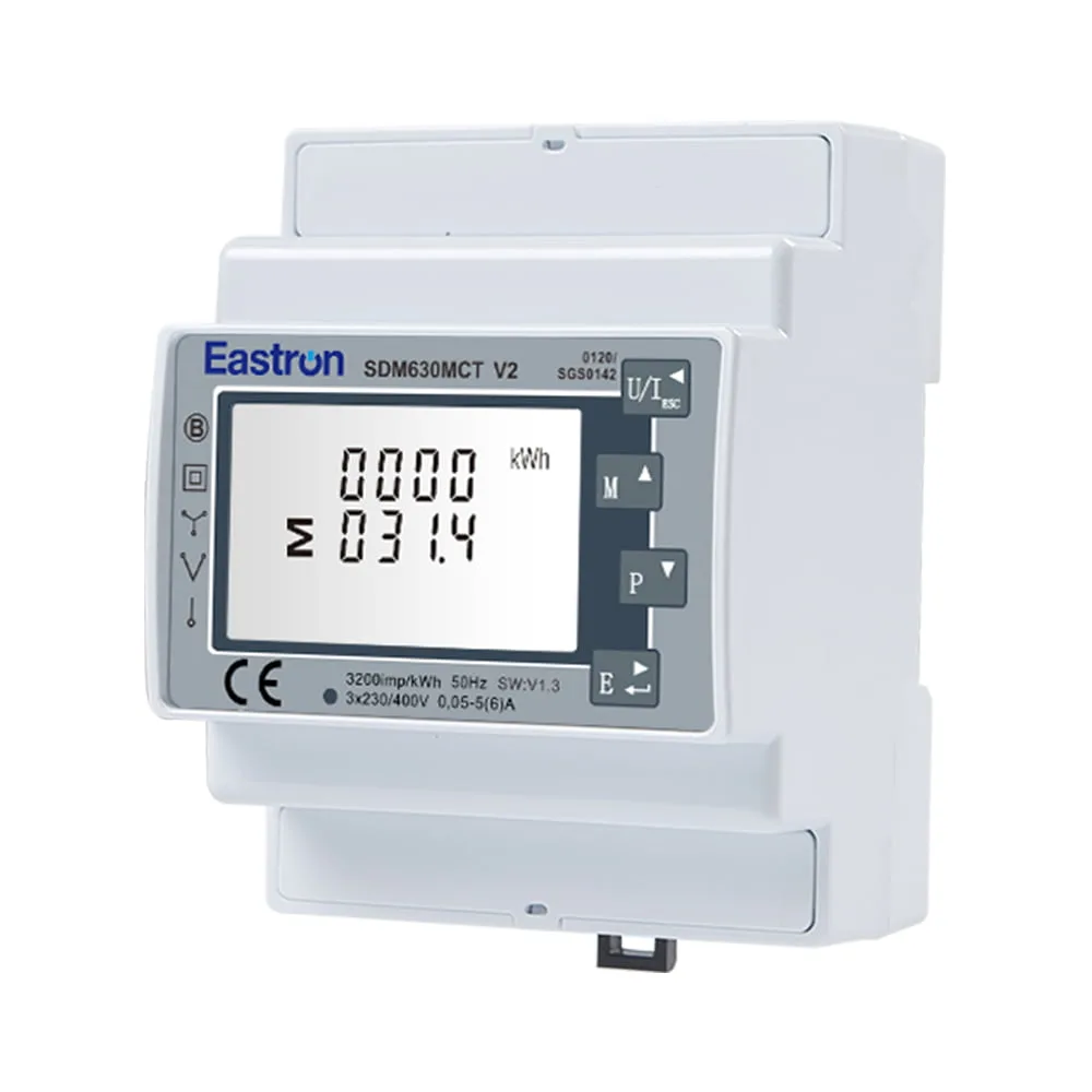 Medidor de energía Eastron SDM 630 Modbus CT V2 para Deye 10 A 100 a 289 V