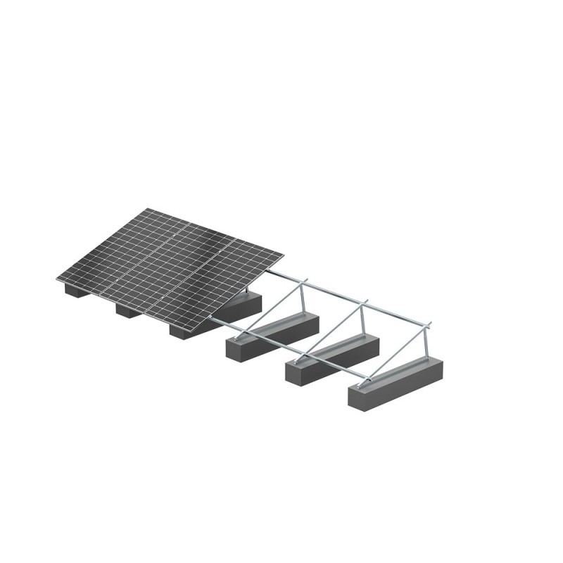 Estructura inclinada Chiko Solar 15-30° V4 para 4 paneles