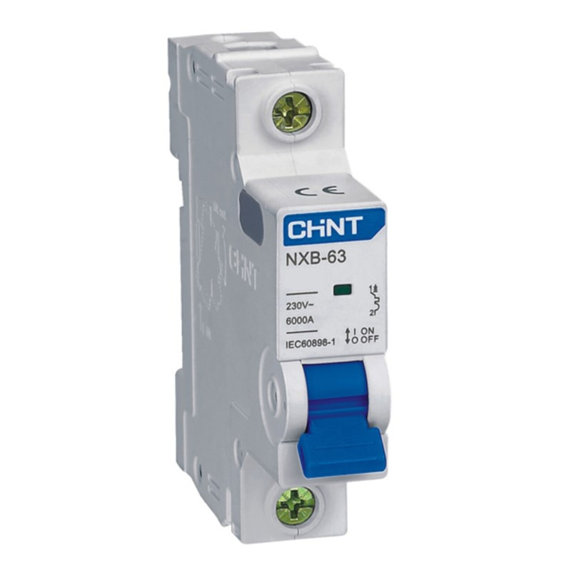 Interruptor termomagnético Chint NXB-63 4 polos curva C 6 kA 63 A — foto 4 de 5
