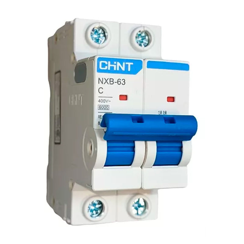 Interruptor termomagnético Chint NXB-63 6 kA curva C 2 polos 32 A 230/240 V