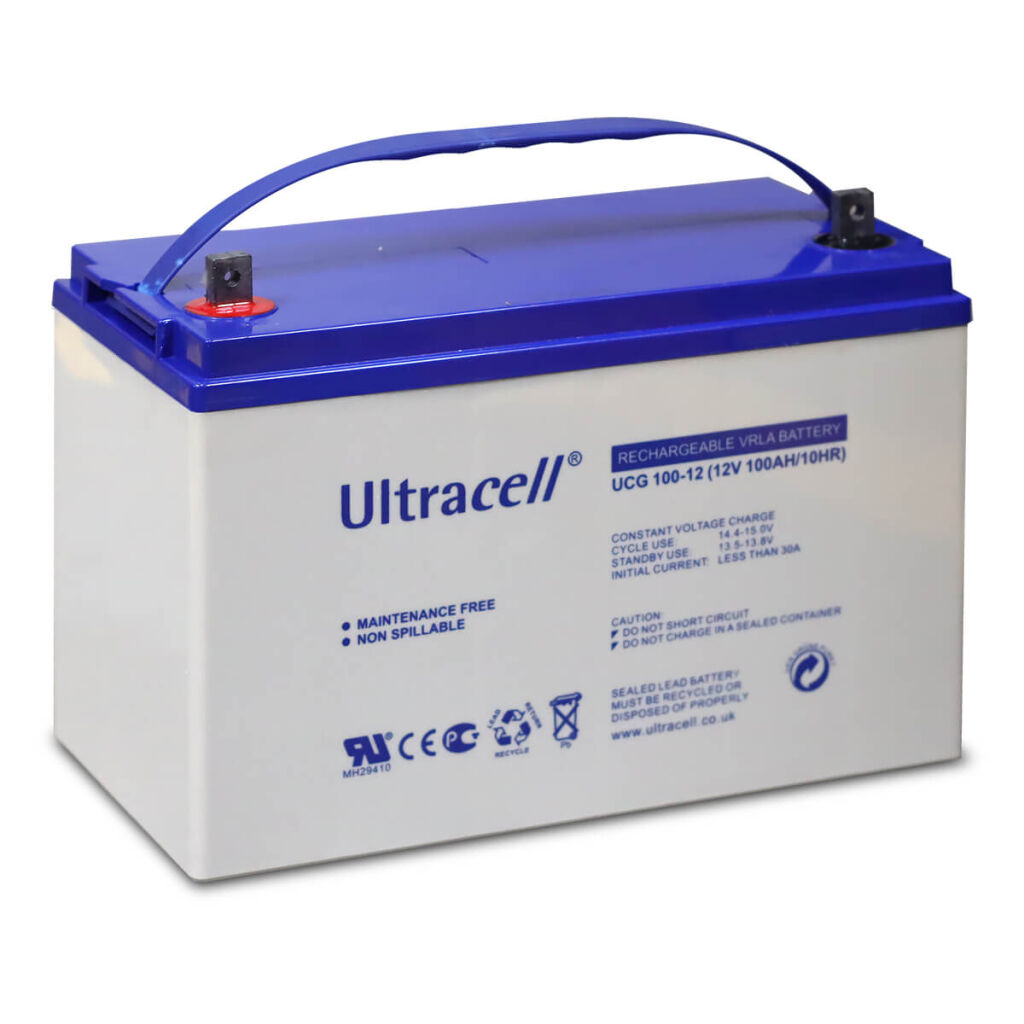 Batería de plomo GEL Ultracell UCG100-12 1,2 kWh 100 Ah 12 V