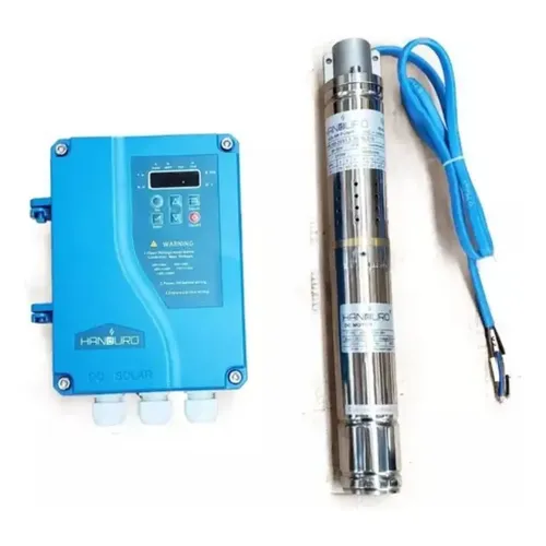 Bomba sumergible centrífuga Handuro HD-3SSC4.5 24 V DC pozo 3'' 300 W