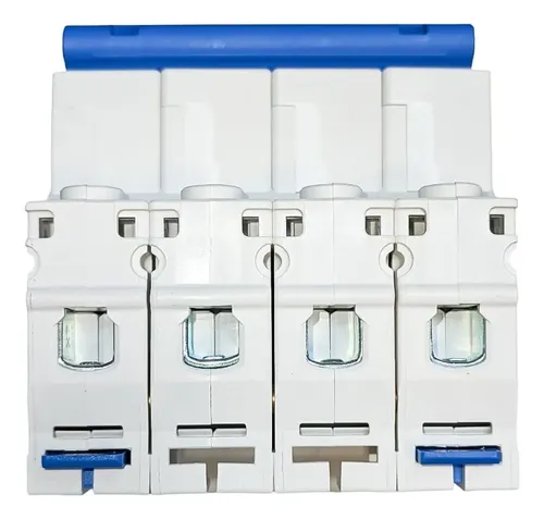 Interruptor termomagnético Chint NXB-63 6 kA curva C 4 polos 25 A 400 V