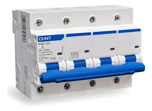 Interruptor termomagnético Chint NXB-125 4 polos curva C 10 kA 125 A 400 V