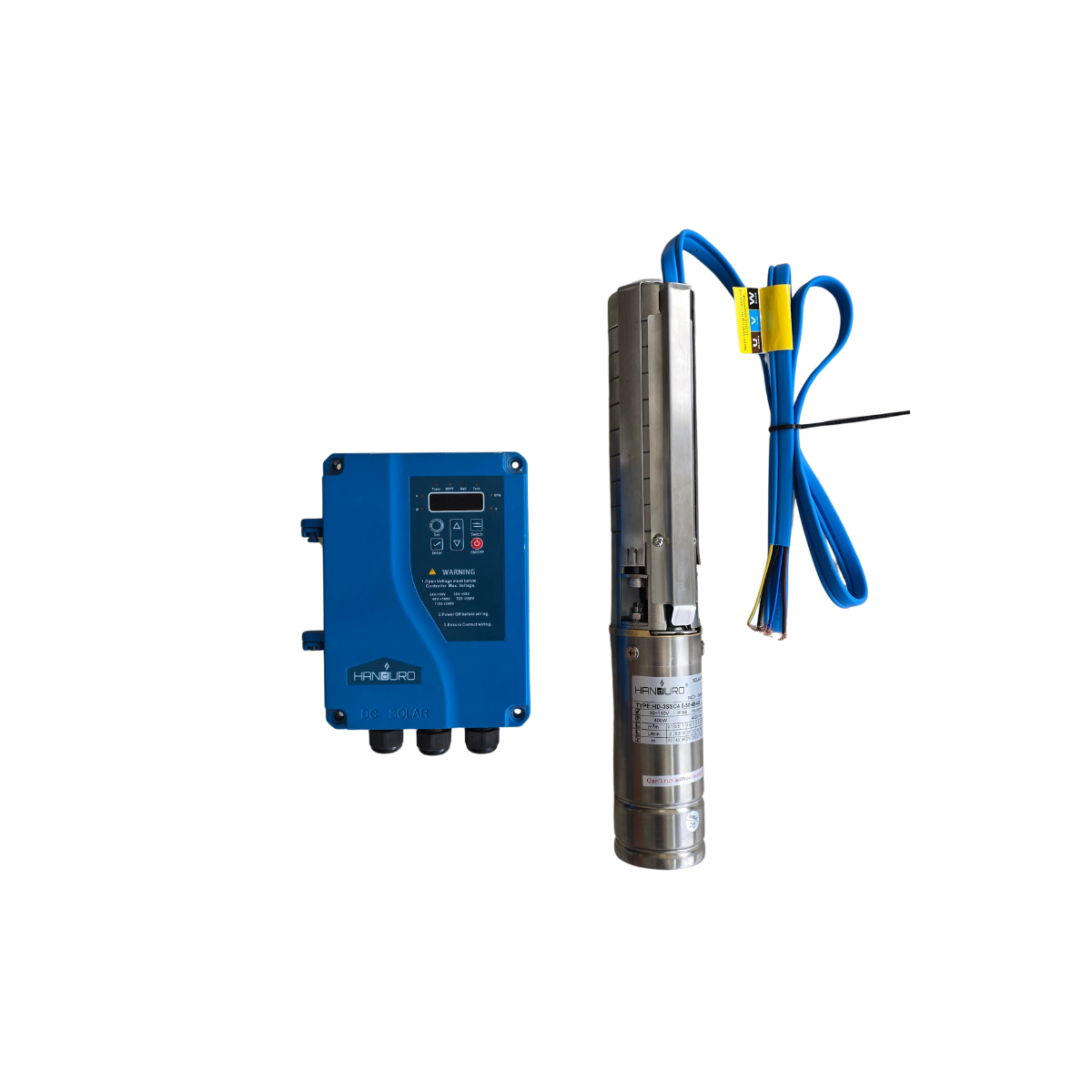 Bomba solar sumergible Handuro HD-4SSC4.5 110 V DC 1,5 kW