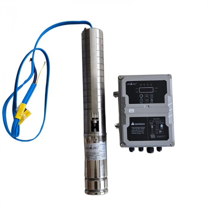 Bomba solar sumergible Handuro HD-4SSC6.5 110 V DC 1,1 kW