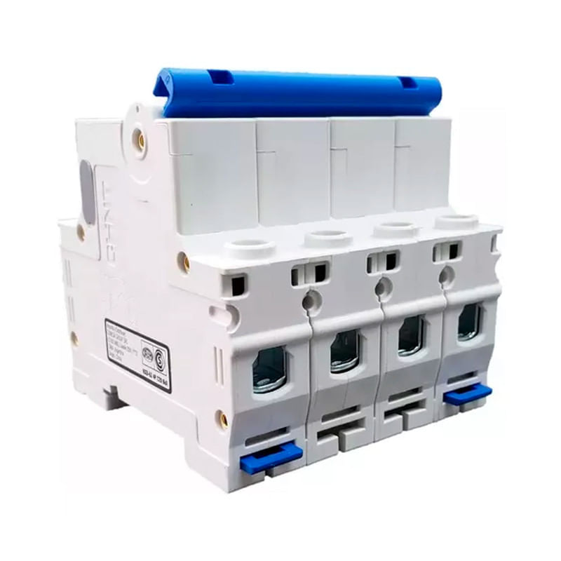 Interruptor termomagnético Chint NXB-63 6 kA curva C 4 polos 16 A